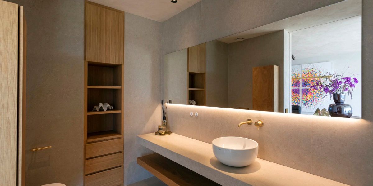 iluminacion baño grande