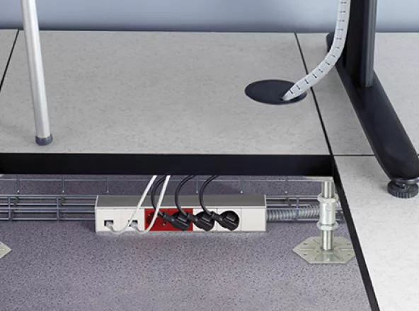 ВЫВОД КАБЕЛЯ ДЛЯ ФАЛЬШПОЛА (Ø 102 MM)