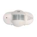 <p class=>Vista frontal Detector de presencia y alarma intrusión 90dB con detección PIR blanco Coati</p>