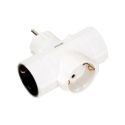 <p class=>Vista frontal Adaptador triple lateral 16A 250V blanco ����Vlog�ٷ�</p>