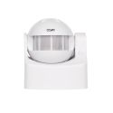<p class=>Vista frontal Detector PIR de presencia de 180º y 10 metros con luz ajustable IP44 220/240V blanco Coati</p>
