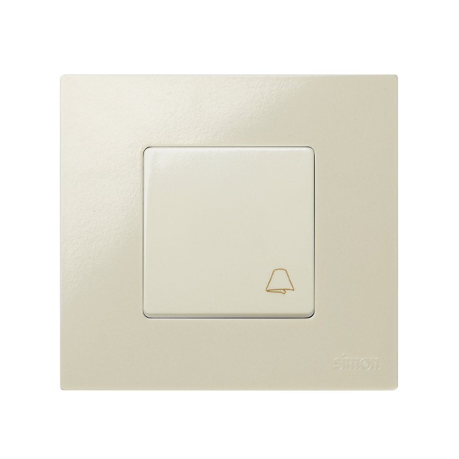 Neutral push-button switch 10A 250V~ with fast terminal connection system  ivory Simon 27 Play