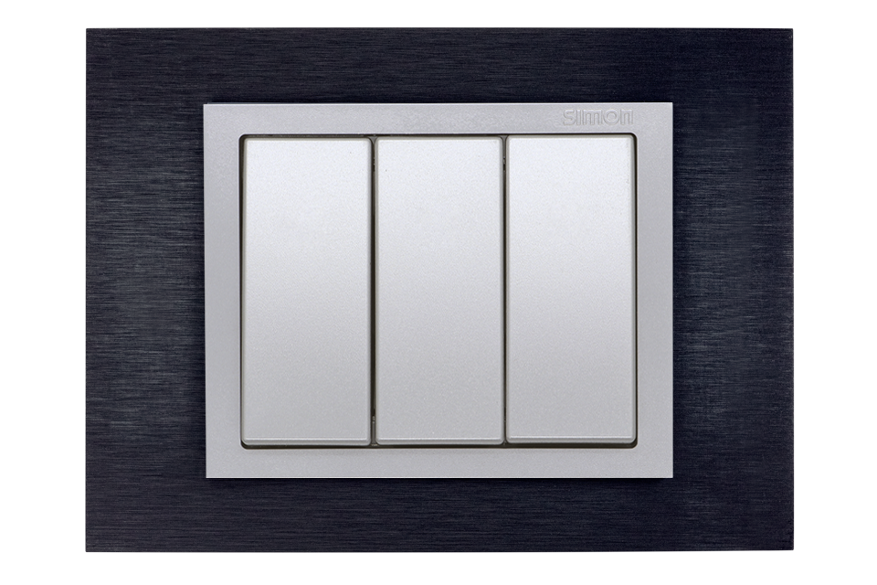 Acero inoxidable negro y marco aluminio