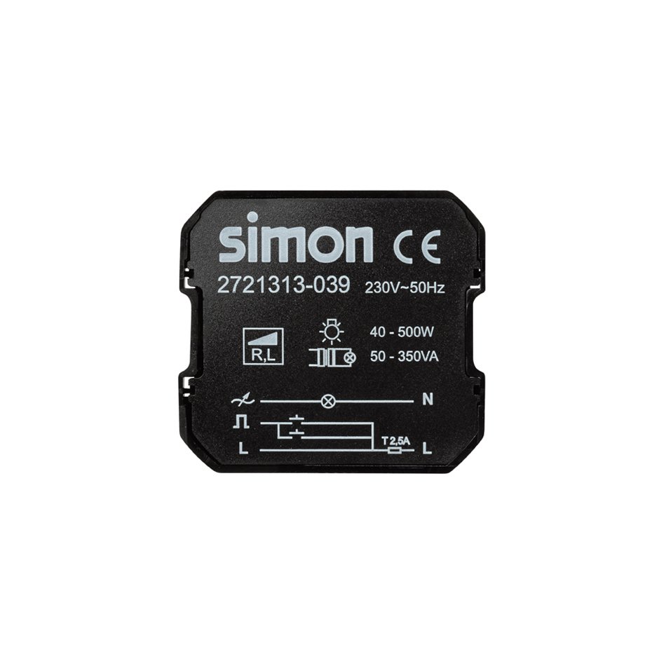 Simon 27 Play Neutral button 10 A 250V ~ with quick terminal connection  system white