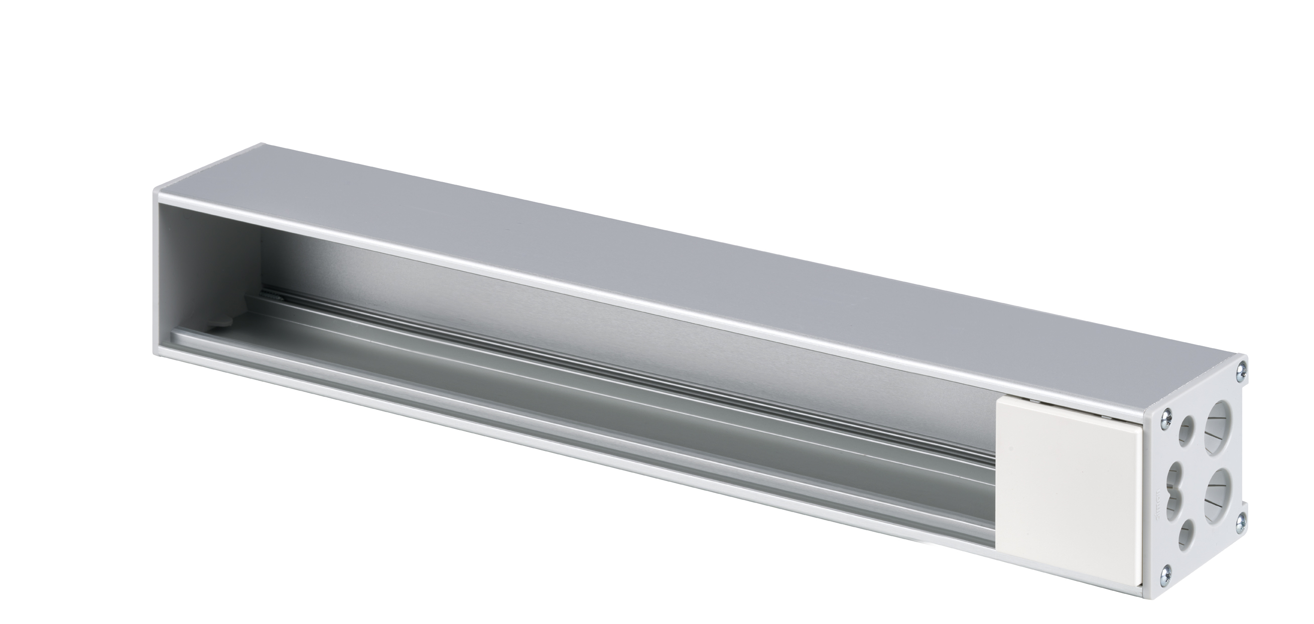 Perfil de aluminio Ofiblock Compact de 6 elementos blanco Simon K45 | SIMON