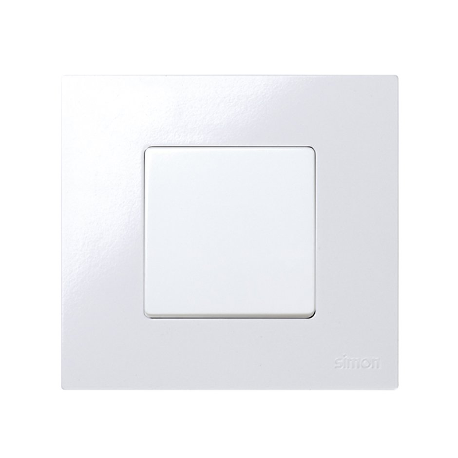 Neutral push-button switch 10A 250V~ with fast terminal connection system  ivory Simon 27 Play