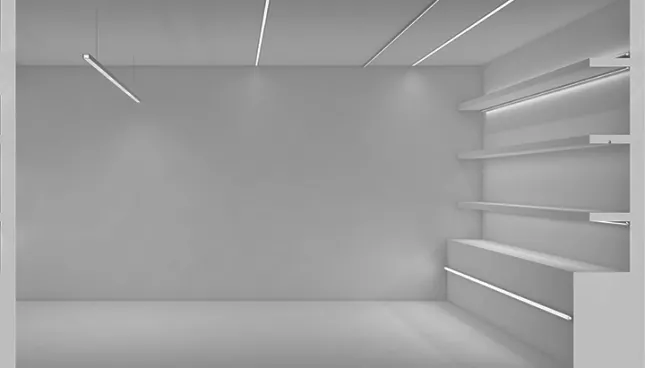 Luminaria led lineal de empotrar en pared o techo Linear (varios