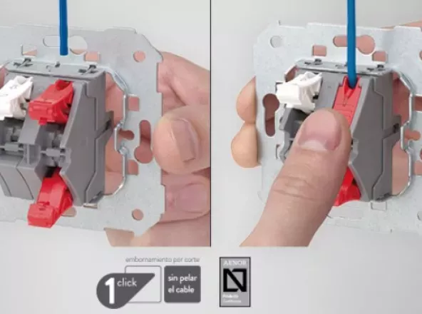 Único mecanismo do mercado com o qual não é necessário descascar o cabo.