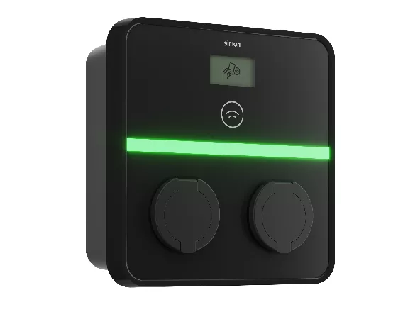 Pantalla digital con iconografía