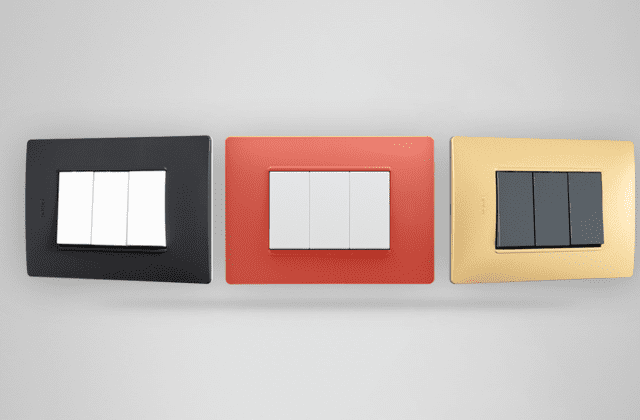 colección de placas y mecanismos