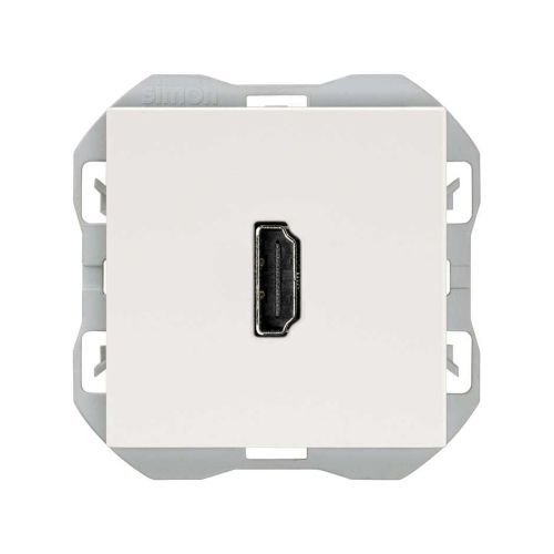 Conector HDMI 2.0 4K hembra-hembra blanco Simon 270