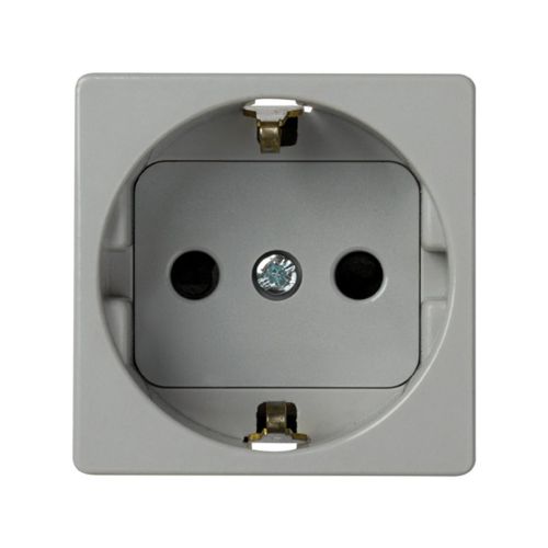 German socket outlet 16A 250V~ with safety device and screw