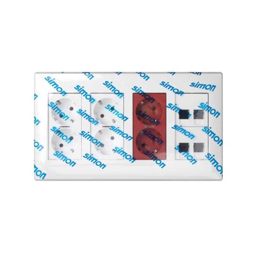 1x 16mm Simple 1 Enchufe Superficie Montura Pattress Parte Posterior Caja  Pared 5025201583324