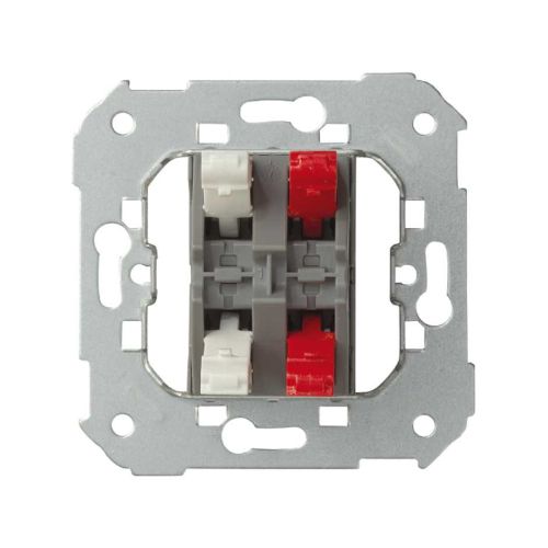 Simon 31 Conmutador doble (Aluminio, Montaje en la pared, Plástico, 10 AX)