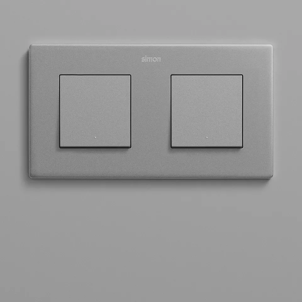 Simon 270 Combinación de interruptores + enchufe (2 conexiones, Blanco, En  pared, IP20)