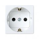 German socket outlet 16A 250V~ Simon 27 Play white front view