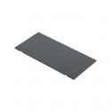 Flush-mount trim cover for adjustable floor box or service cover for 8 elements Simon 500 Cima grey front view