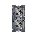 <p class=>Vista frontal mecanismo base de enchufe doble schuko 16 A 250V~ Simon 500 Cima</p>