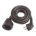 <p class=>Vista frontal Prolongador 3 metros 16A 250V~ con toma tierra H05VV-F 3G1,5mm² negro Simon</p>