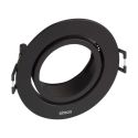 <p class=>Vista perspectiva Downlight 704 Marco Orientable Redondo Negro</p>