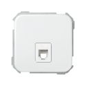 <p class=>Vista frontal toma telefónica RJ11 Simon 31 blanco</p>