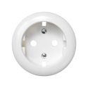 <p class=>Vista frontal tampa base tomada schuko Simon 32 branco</p>