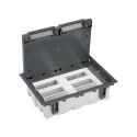 <p class=>Vista frontal caja de suelo regulable de 12 elementos Simon 500 Cima gris</p>