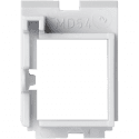 MD module for 1 RJ45 R&M® in angled voice and data plates front view