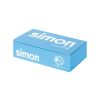 Surface-mount wall box for 4 double elements Simon 500 Cima white packaging