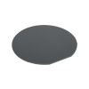 Flush-mount trim cover for circular shallow floor box 6 elements Simon 500 Cima grey front view