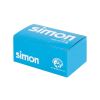 Cover for mechanism of the German double socket outlet Simon 500 Cima white packaging