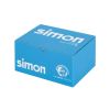 Enjoliveur affleurant pour boîte de sol ajustable ou trappe de visite 2 modules doubles grise Simon 500 Cima emballage
