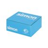 Metal surface mount wall box for 1 double element Simon 500 Cima stainless steel packaging