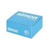 Emballage Kit boîte murale saillie ou encastrement pour 2 éléments doubles avec 1 double prise, 2 prises pour 1RJ45 aluminium Simon 500 Cima
