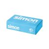 Embalagem kit metálico para caixa de parede de encastrar para 4 elementos duplos Simon 500 Cima grafite